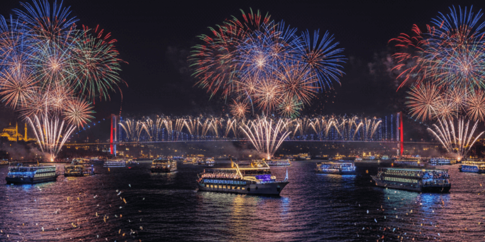 New Year's Eve Bosphorus Cruise in Istanbul | Fireworks, Shows, Dinner & Party